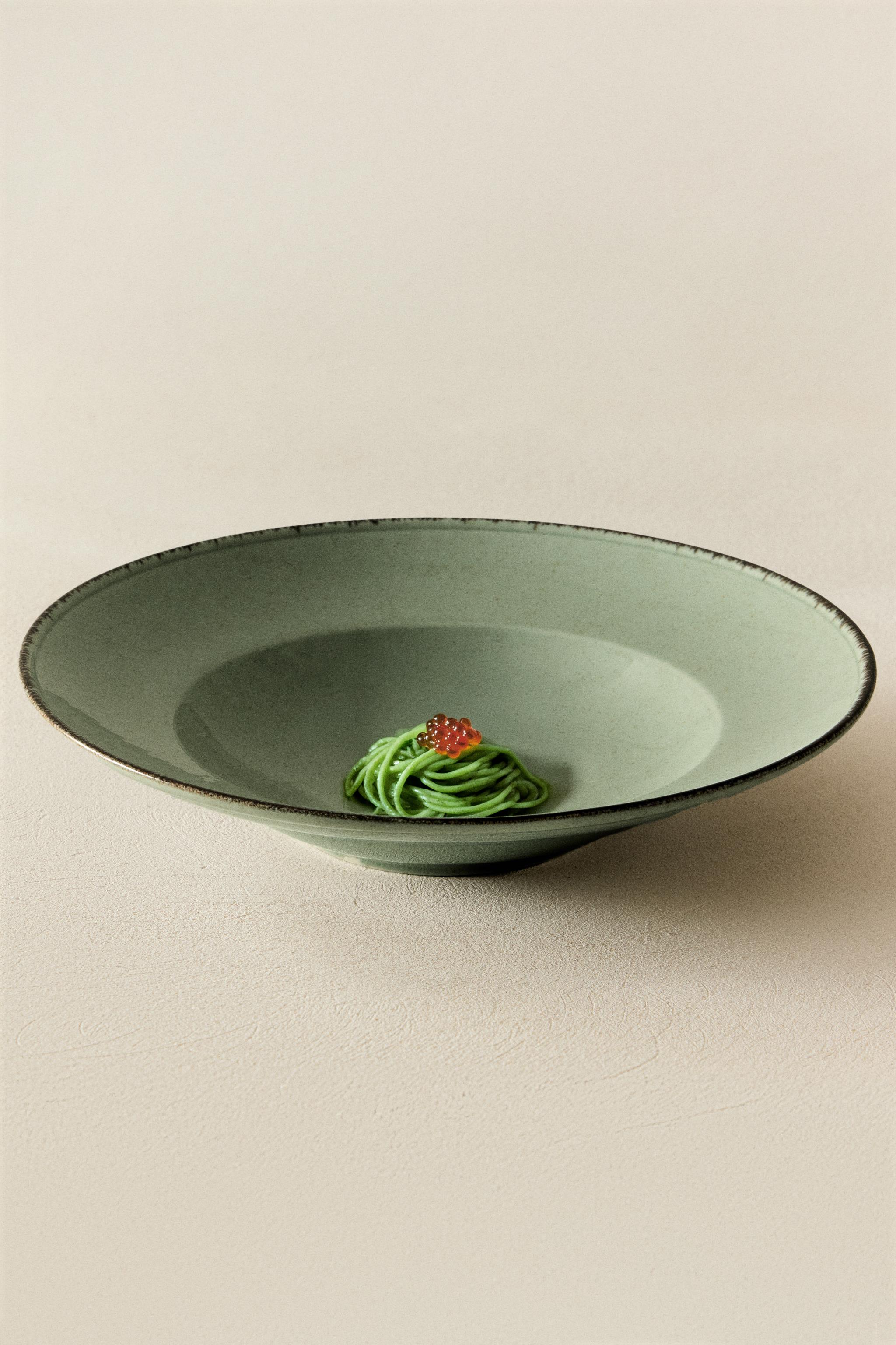 ASSIETTE À PÂTES PORCELAINE BORD ANTIQUE